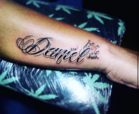 Daniel Tattoo, Name Tattoo On Hand, Wild Tattoo, Omerta Tattoo, Name Tattoo Designs, About Tattoo, Badass Tattoos, Tattoo Cover-up, Name Tattoo