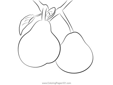 Pear Fruit Coloring Page Fruit Coloring, Fruit Coloring Pages, Pear Fruit, Free Kids, Printable Coloring Pages, Printable Coloring, Coloring Pages For Kids, Coloring Page, Free Printable