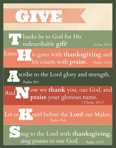 Here is a free printable "give thanks" Thanksgiving Scripture Art. Display these Bible verses in your home! Three color schemes to choose from. Thanksgiving Verses, Thanksgiving Scripture, Thanksgiving Bible Verses, Christian Thanksgiving, Thanks To God, Thanksgiving Inspiration, Thanksgiving Images, Ayat Alkitab, Thanksgiving Quotes