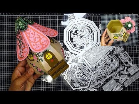 (1162) Tonic Studios March Madness Showcase: "Enchanted Fairy Village" Die Collection Step-by-Step Tutorial - YouTube Tonic Cards, Enchanted Fairy, Princess Carriage, Fairy Village, Silhouette Curio, Enchanted Fairies, Tonic Studio, Anna Griffin, March Madness