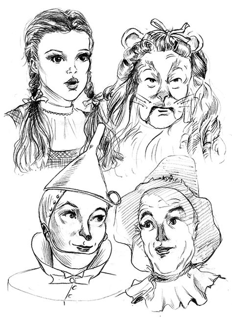 Here is the Wizard of Oz drawing from the video Wizard Of Oz Sketches, The Wizard Of Oz Drawing, Wizard Of Oz Drawing, Wizard Of Oz Pictures, Oz Characters, Wizard Oz, Daenerys Targaryen Art, Wizard Of Oz Characters, Wizard Of Oz Movie