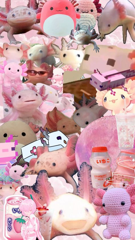 #axolotl #pink #cute Axolotl Tank, Funny Quotes Wallpaper, Axolotl Cute, Halloween Potion Bottles, Colourful Wallpaper Iphone, Halloween Potions, Studio Ghibli Art, Hello Kitty Iphone Wallpaper, Ghibli Art