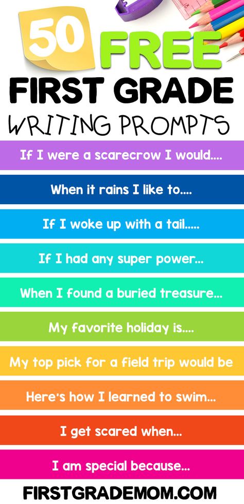 First Grade Journal Writing Prompts, Journal Prompts For First Grade, First Grade Writing Prompts Free, First Grade Journal Prompts, Silly Writing Prompts, First Grade Journal, Writing Prompts For First Grade, First Grade Writing Prompts, 1st Grade Writing Prompts