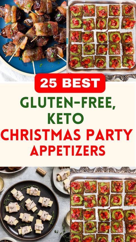 The holiday season is a time for celebration, and what better way to celebrate than with delicious appetizers, and snacks that are gluten-free, low carband keto-friendly options to serve at your Christmas party, thanksgiving you’re in luck! We’ve compiled a list of the 20 Best Gluten-Free, Keto Christmas Party Appetizers that are sure to impress your guests and keep your festivities on track. Gluten Free Appetizers Easy, Gluten Free Christmas Appetizers, Christmas Party Appetizers, Keto Thanksgiving Recipes, Christmas Snack Mix, Christmas Party Snacks, Snacks And Appetizers, Christmas Appetizers Easy, Keto Thanksgiving