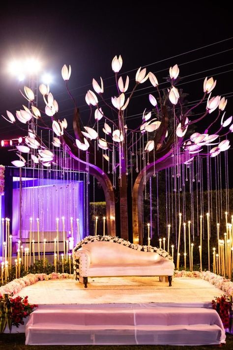 Simple Sangeet Decoration, Sangeet Decoration Ideas, Sangeet Decoration, Creative Decoration Ideas, Engagement Stage Decoration, Floral Backdrops, Sangeet Decor, Sangeet Ceremony, Themed Wedding Decorations