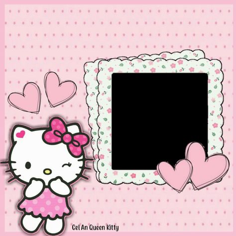 Frame Hello Kitty, Hello Kitty Frame, Backgrounds Hello Kitty, Baddie Pfp Pink, Cafe Hello Kitty, Icons Template, Hello Kitty Imagenes, Frame Wallpaper, Hello Kitty Photos