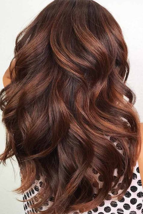 50 Balayage Hair Ideas in Brown to Caramel Tone | LoveHairStyles.com Cinnamon Balayage, Balayage Hair Ideas, Hair Color 2017, Balayage Hair Color Ideas, Cinnamon Hair, Balayage Hair Color, Brown Hair Shades, Blond Balayage, Brown Hair Balayage