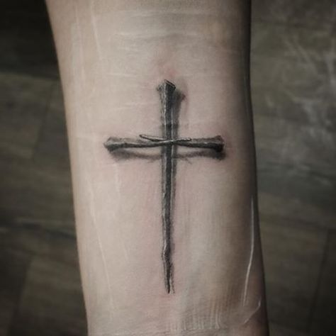 Crucifix Tattoo, Tattoos For Dad Memorial, Tatuagem Masculina Pequena, 16 Tattoo, Cross Nails, Cross Tattoos For Women, Yakuza Tattoo, Cross Tattoo For Men, Cross Tattoo Designs