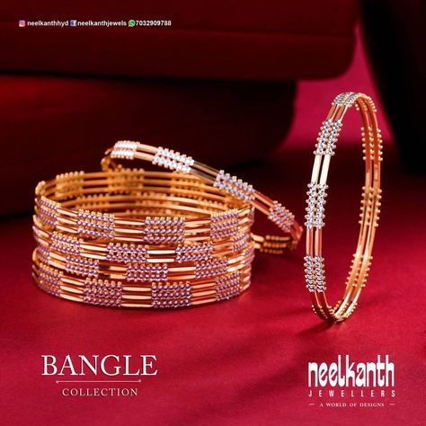 Neelkanth jewellers on Instagram: “NEELKANTH BANGLE FESTIVAL: 25% OFF on VA on over 4000 designs of antique, temple, rhodium ,designer and daily wear Bangles. Offer Valid…” Stone Bangles Indian Gold, Indian Bangles Gold Design, Daily Wear Gold Bangles Indian Latest, Diamond Bangles Designer Latest, Neelkanth Jewellers, Simple Gold Bangle, Plain Gold Bangles, Bangle Diamond, Stone Bangles