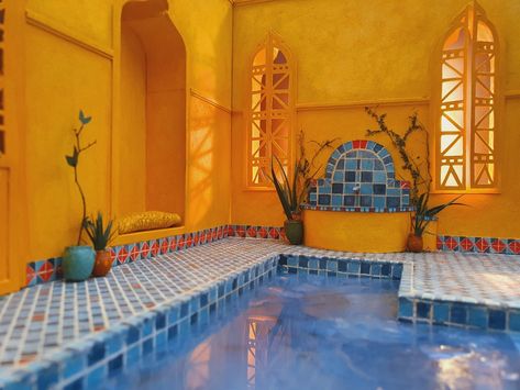 Moroccan Bathhouse, Bath House, Dream House, Pool, Outdoor Decor, Home Decor, Design, Home Décor