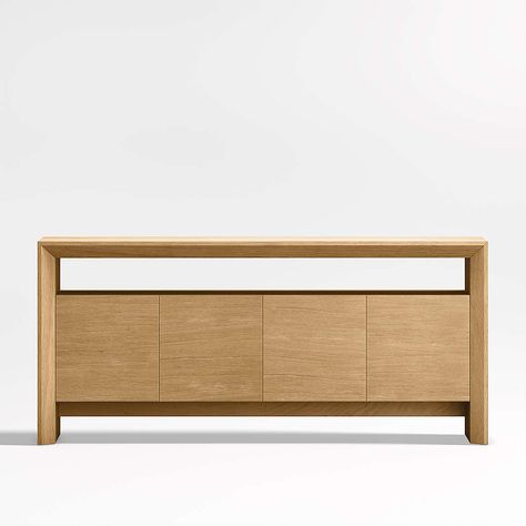 Baja Modular Storage Collection | Crate & Barrel Charcoal Sideboard, White Oak Sideboard, Foyer Furniture, Modern Media Console, C Table, Console Cabinet, White Oak Wood, Crate Barrel, Modular Storage