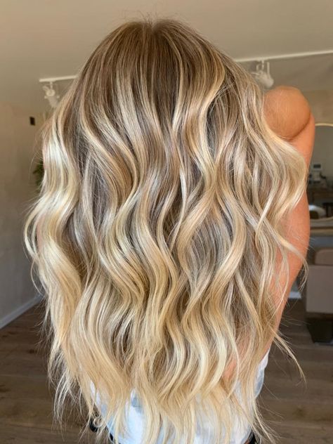 Blonde hair lived in balayage created by nicola welsh hair, bolton Blonde Lived In Highlights, Lives In Blonde Balayage, Blonde Lived In Hair Color, Medium Blonde Hair Color Ideas, Hair Color Ideas Summer, Blonde With Dimension, Lived In Blonde Balayage, Medium Blonde Hair Color, Lived In Blonde