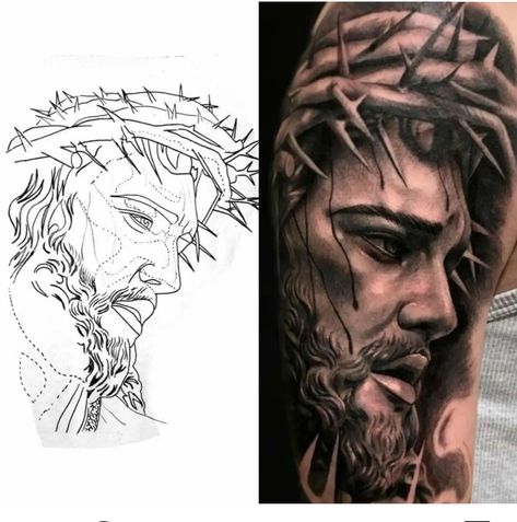 Angel Chest Tattoo Men Ideas, Jesus Tattoo Stencil, Jesus Tattoo On Arm, Guardian Angel Tattoo Designs, Punisher Artwork, Lion Art Tattoo, Card Tattoo Designs, Gangsta Tattoos, Polynesian Tattoo Designs