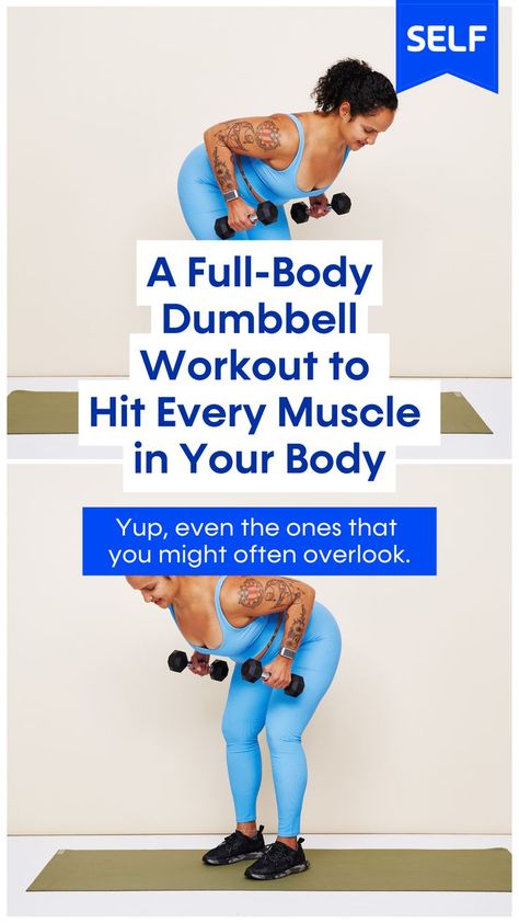 Strength Workout At Home, Full Body Strength Training Workout, Dumbbell Workout Plan, Weights Workout For Women, Osteoporosis Exercises, Full Body Strength Workout, Beginner Full Body Workout, Full Body Dumbbell, Dumbbell Workout At Home