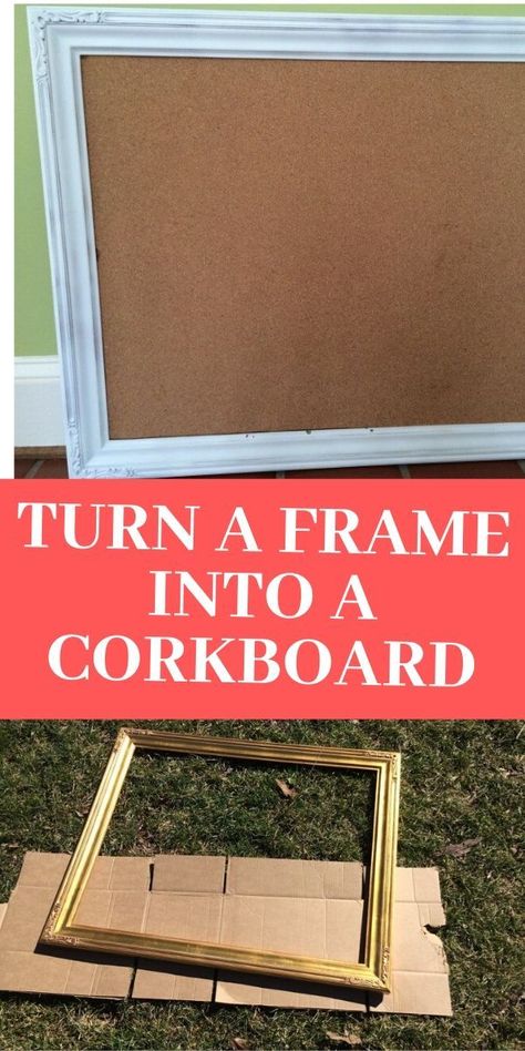 College Room Decor Ideas Wall Art, Framed Cork Board Ideas, Cork Board Picture Collage, Diy Picture Board, Diy Framed Cork Board, Diy Collage Picture Frames, Corkboard Decor, Diy Corkboard, Cork Board Jewelry