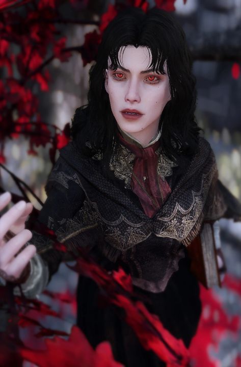 Vampire Skyrim, Skyrim Mod, Skyrim Dark Brotherhood Cosplay, Skyrim Wood Elf, Skyrim Vampire Lord, Skyrim Special Edition Mods, Skyrim Mods, Elder Scrolls Art, Wood Elf