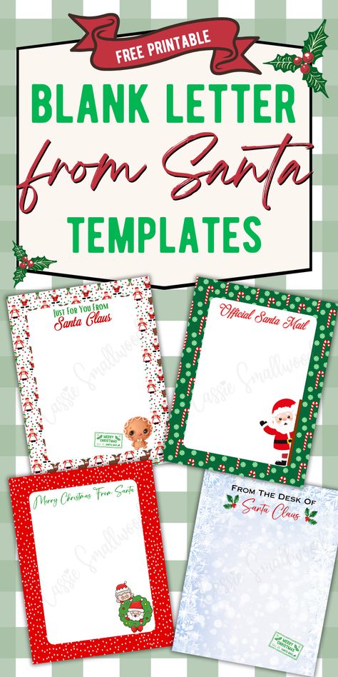 blank letter from santa templates, santa letterhead printables free Santa Letterhead Printable Free, Christmas Letter Printables, Free Christmas Letter Templates, Blank Letter From Santa Free Printable, Free Santa Printables, Santa Printables Free, Santa Letters To Kids Free Printable, Letters From Santa Printable Free, Letter From Santa To Kids Free Printable