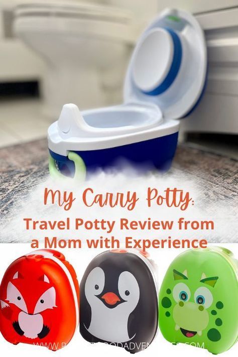 Make potty training a cute experience with the adorable My Carry Potty! Here's an honest review of the travel potty from a mom with experience. Travel Potty, Kids Toilet, Toddler Gear, Starting Potty Training, Kids Potty, Toilet Training, Potty Training, Pros And Cons, Summer Baby