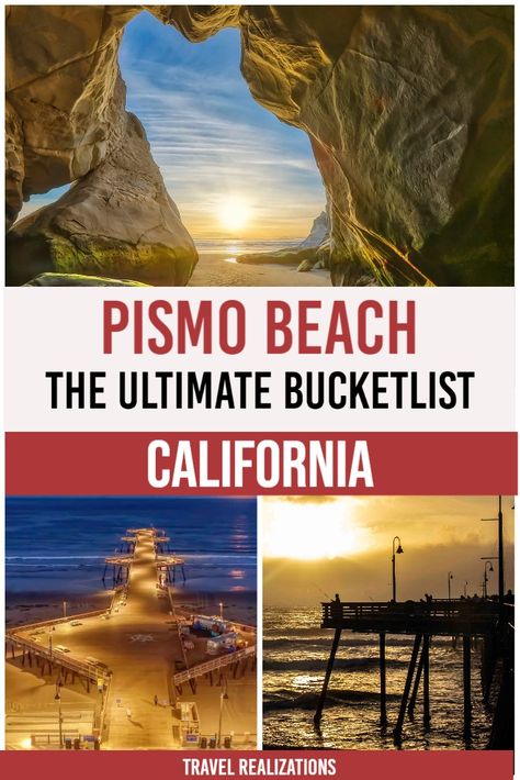 California Places To Visit, Pismo Beach California, Avila Beach, Nature Enthusiast, Los Angeles Travel, Pismo Beach, Beach Vacations, Usa Travel Destinations, Beach Lover