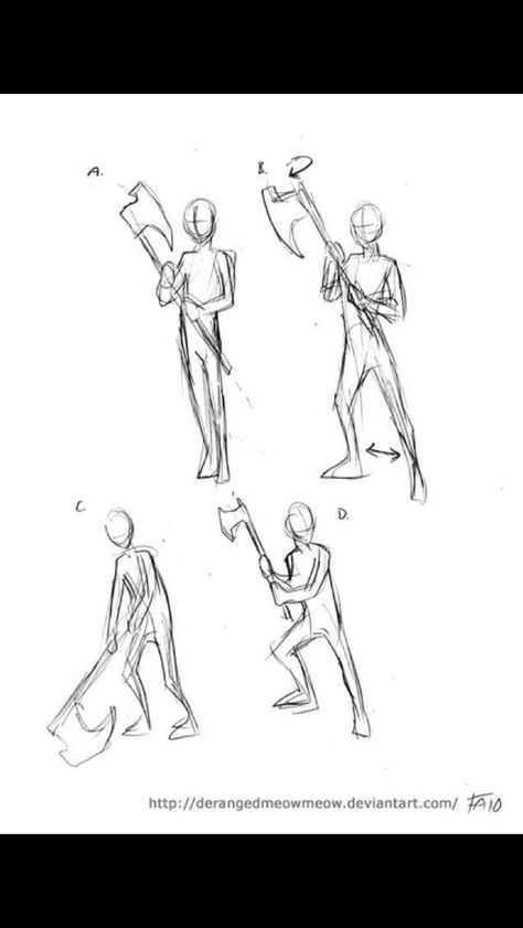 Reference Pose Holding Something, Holding Sickle Reference, Poses With Axes Drawing, Battle Pose Drawing Reference Magic, Axes Pose Reference, Bow Poses References, Holding Chainsaw Pose Reference Drawing, Holding Scythe Pose Reference Drawing, Chainsaw Pose Reference Drawing