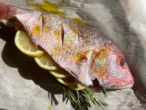 How to Cook a Whole Fish in the Oven Cooking Whole Fish In Oven, How To Cook A Whole Fish, Baked Whole Fish Recipes Oven, Hogfish Recipe, Tile Fish Recipe, Fish In The Oven, Cod In The Oven, Fish In Foil Packets, Seafood Entree