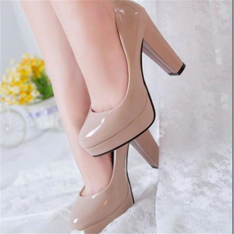 Sepatu Pump, Women Pumps Shoes, Basic Heels, Heels Wedding, Wedding Shoes Heels, Pump Types, Point Shoes, Pu Heels, Wedding Heels