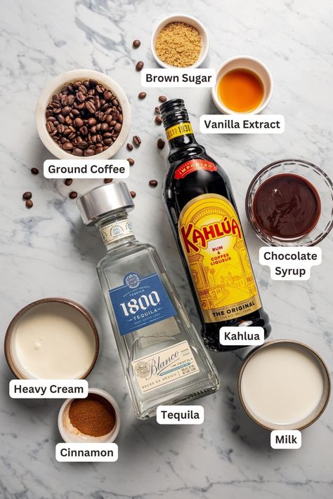 This Mexican coffee is a sweet, spiced blend of coffee, cinnamon, and chocolate spiked with coffee liqueur and tequila. Perfect after dinner! Coffee Alcoholic Drink, Spiked Coffee Recipe, Mexican Coffee Recipe, Coffee Tequila, Spiked Coffee, Chocolate Tequila, Mexican Coffee, Coffee Liqueur, Alcohol Drinks