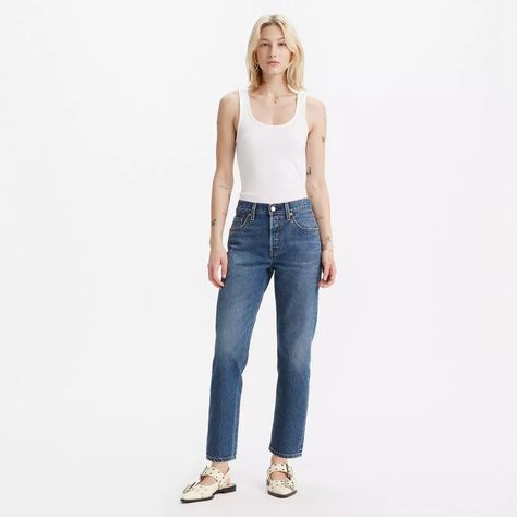 501® Original Fit Cropped Lightweight Women's Jeans - Medium Wash | Levi's® US Levi's Classic Spring Jeans, Levi's Classic Jeans For Spring, Classic Levi's Jeans For Spring, Levis Jeans Women 501, The Blueprint, Levi Jeans Women, Now Open, Close Your Eyes, Levis Jeans