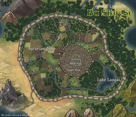 Medieval Castle Layout, Avatar Legends, Fantasy City Map, Rpg World, Fantasy World Map, Tabletop Rpg Maps, Fantasy Maps, Rpg Map, Avatar Airbender