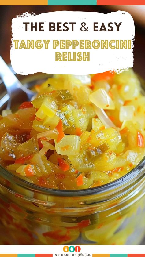 Tangy Pepperoncini Relish Pepperoncini Relish, Pepperoncini Recipes, Relish Recipe, Relish Recipes, Dessert Smoothie, Bread Snacks, Soup Dinner, One Pan Meals, Salad Side Dishes