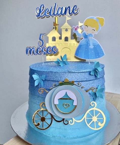 Chocolate Birthday Cake Kids, Cinderella Birthday Party, Baby Barbie, Cinderella Party, Cinderella Birthday, Birthday Cake Chocolate, Number Cakes, Cool Birthday Cakes, Birthday Cake Kids