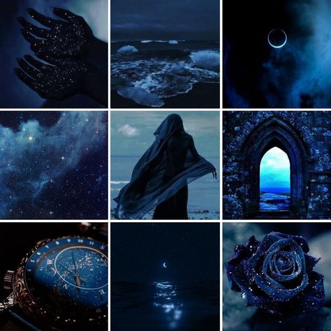 Dark Blue Aesthetic Collage, Blue Aesthetic Collage, Dark Blue Aesthetic, Adopt Idea, Moodboard Aesthetic, Magic Aesthetic, Mood Board Inspiration, Aesthetic Blue, Fantasy Aesthetic