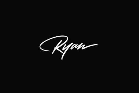 Sergey Shapiro - Ryan Band Fonts, Ryan Name, Ryan Tattoo, Brand Exploration, Calligraphy Artist, Typo Logo, Lettering Calligraphy, Signature Ideas, Blood Type