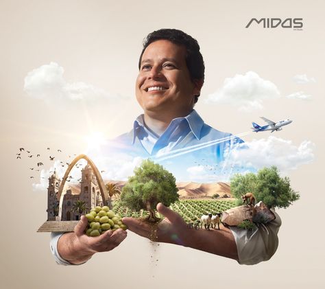 Midas Art Studio on Behance Creative Advertising Design, Publicidad Creativa, Social Media Design Inspiration, Photoshop Photos, Matte Painting, Creative Posters, Creative Advertising, Create Photo, Double Exposure