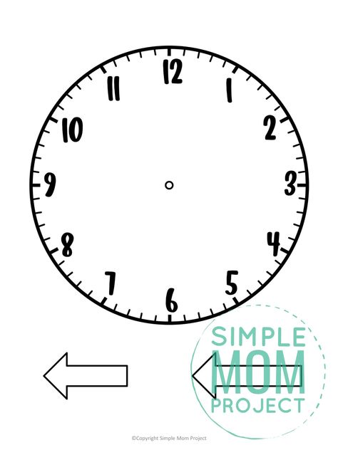 Are you teaching your math students hot to tell time? Use this free printable clock template to help! With the large paper clock, it will make teaching them to tell time easier! Click and download the free printable clock template today! Back To School Templates, Blank Clock, Clock Face Printable, Clock Worksheets, Clock Printable, Clock Clipart, Paper Clock, Clock Drawings, How To Tell Time