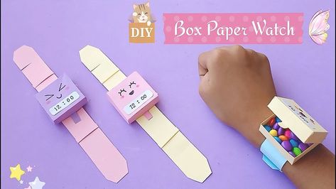 Creative Papercraft: Innovative Ideas for Unique Crafts Paper Watch, Watch Diy, Kawaii Crafts, Paper Craft Videos, Cool Paper Crafts, Easy Paper Crafts Diy, Paper Games, Diy Crafts For Kids Easy, Fun Easy Crafts