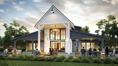 3 Bedroom Ranch Floor Plans Open Concept With Loft, Story And A Half House Plans Loft Interior, Organic Modern Barndominium, Luxury Barndominium, Pavilion House, Barndominium House, Small Barndominium, Barndominium Plans, Luxury Garage