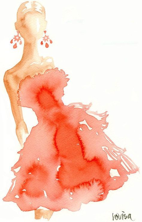 lovisa oliv. Akvarel Illustration, 심플한 그림, Fashion Illustration Watercolor, Texture Drawing, Watercolor Fashion, Soyut Sanat Tabloları, Fashion Illustration Sketches, Cat Air, Arte Sketchbook