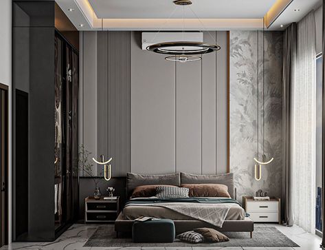 Vibe Bathroom, Color Combinations Home, 3dmax Vray, Earthy Vibes, Modern Bed Set, Desain Pantry, Modern Luxury Bedroom, Modern Bedroom Interior, Bedroom Wall Designs