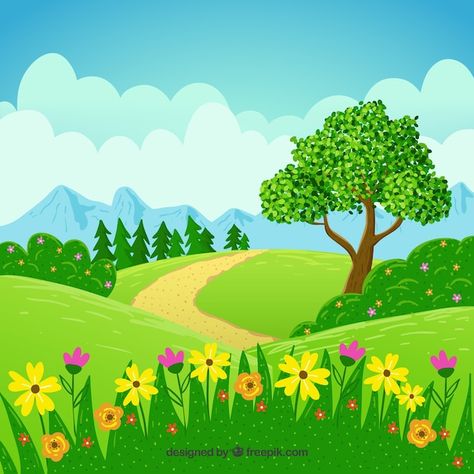 Border Clipart, Spring Images, Gouache Illustrations, Green Background Video, Art Basics, Spring Landscape, Borders And Frames, Clip Art Borders, Pop Up Book