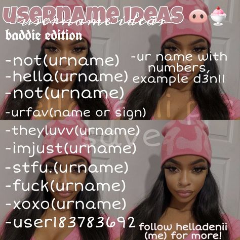 Fake Names For Tiktok, Spam Tiktok Usernames, Matching Tiktok Usernames, Instagram Name Ideas Unique Baddie, Unique Snapchat Usernames, Baddie Ig Names, Tiktok Username Ideas With Your Name, Main Username Ideas, Baddie Discord Names