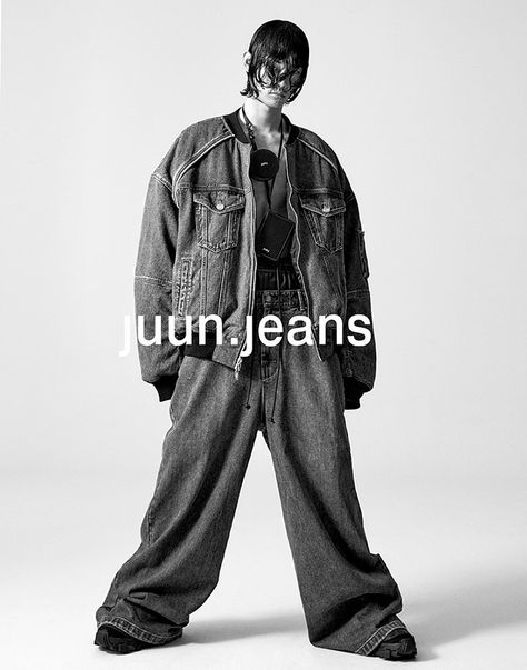 JUUN.J Spring Summer 2023 Collection Denim Fashion Photography, Motion Graphics Trends, Fashion Identity, Paris Fashion Week Men, Juun J, Spring Summer 2023, 2023 Collection, Oversized Silhouette, Men Looks