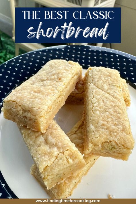 A Fool-Proof Way to Make the Best Classic Shortbread | The best shortbread recipe...super easy & turns out perfect every time. How to make shortbread in a food processor or mixer. Delicious classic shortbread that can be plain or flavored, comes together quickly, perfect texture. A delicious sweet snack any time of day! #shortbread #foodprocessor #classicbaking Shortbread Biscuit Recipe, Easy Shortbread Recipe, Traditional Shortbread Recipe, Best Shortbread, Shortbread Recipe Easy, Xmas Goodies, Best Shortbread Cookies, Homemade Shortbread, Shortbread Recipe