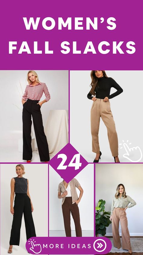 Elevate your autumn wardrobe with our selection of women's trousers, ideal for crafting sophisticated and stylish outfits! From timeless straight-leg pants to contemporary wide-leg designs and chic culottes, we offer choices to cater to diverse preferences. Mix and match your preferred trousers with snug sweaters, classy blouses, or tailored blazers for versatile ensembles suitable for various occasions – whether it's a day at work or a night out. Pant Outfits, Classy Blouses, Semi Formal Outfits, Outfits Dressy, Beige Trench Coat, Comfort Women, Beige Coat, Autumn Wardrobe, Black Strappy Heels