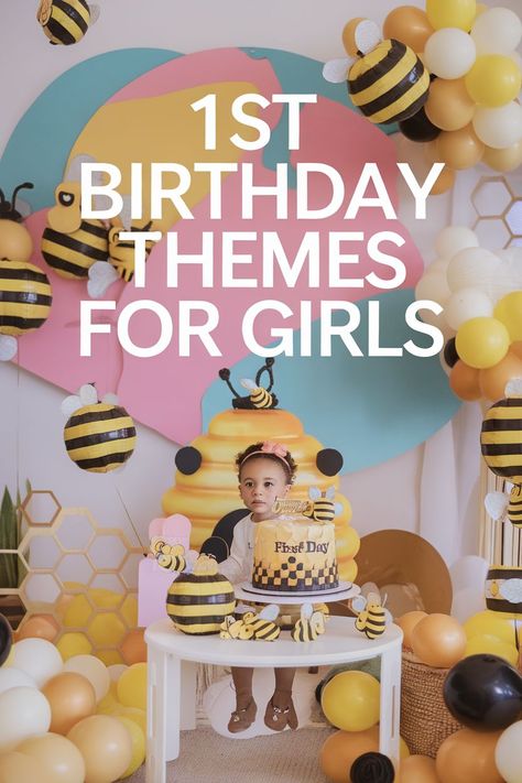 24+ Trendy Themes for a Girl’s First Birthday 1st Year Birthday Theme, Baby Girl First Birthday Party Theme, First Birthday Girl Ideas Themes, 1 Year Birthday Party Themes, Girls First Birthday Party Themes, Baby Girl First Birthday Theme Ideas, Baby Girls First Birthday Ideas, First Birthday Ideas Girl, First Year Birthday Theme