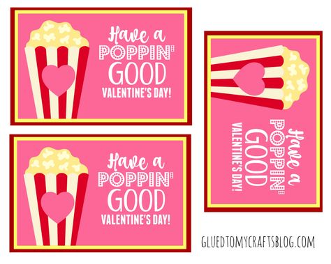 Free Popcorn Valentine, Poppin Valentine Printable, Popcorn Valentine Ideas Free Printable, Popcorn Valentine Ideas, Valentines Ideas For Your Kids, Popcorn Valentine, Teacher Valentine Gifts, Valentine Gifts For Kids, Best Valentine's Day Gifts