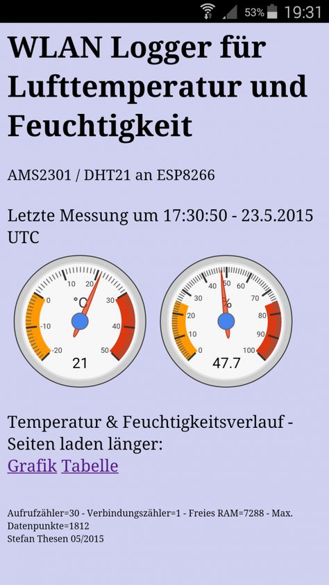 WLAN Lufttemperatur und -feuchte Logger mit grafischer Darstellung für ESP8266 - Bastel & Reparatur Blog Raspberry Projects, Arduino Wifi, Esp8266 Arduino, Simple Electronics, Diy Tech, Tech Hacks, High Tech Gadgets, Electronics Projects Diy, Arduino Projects