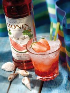 Monin Watermelon Recipes Bad Burger, Fig Smoothie, Fig Dessert, Fig Syrup, Watermelon Syrup, Expensive Champagne, Monin Syrup, Drink Recipies, Soda Bar