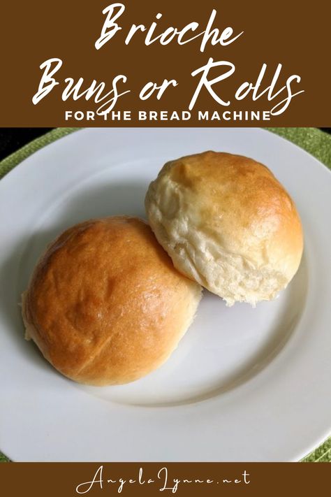 Brioche Buns Bread Machine, Sub Buns Recipe Bread Machine, Bread Maker Buns Recipe, Bread Machine Buns Dough, Bread Machine Hamburger Buns, Holiday Meals Thanksgiving, Bread Machine Brioche, Brioche Bread Machine, Bread Machine Buns