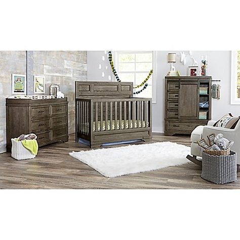 Westwood Design Foundry 4-in-1 Convertible Crib in Brushed Pewter Crib With Storage, Crib Conversion Kit, Diaper Storage, Spring Mattress, Traditional Frames, Old Bricks, Mattress Support, Nursery Set, Convertible Crib